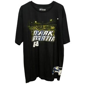 Mark Martin NASCAR Chase Authentics‎ Black Racing T-Shirt Men's XL Vintage Style